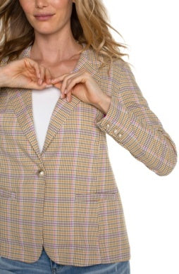 Checked Blazer