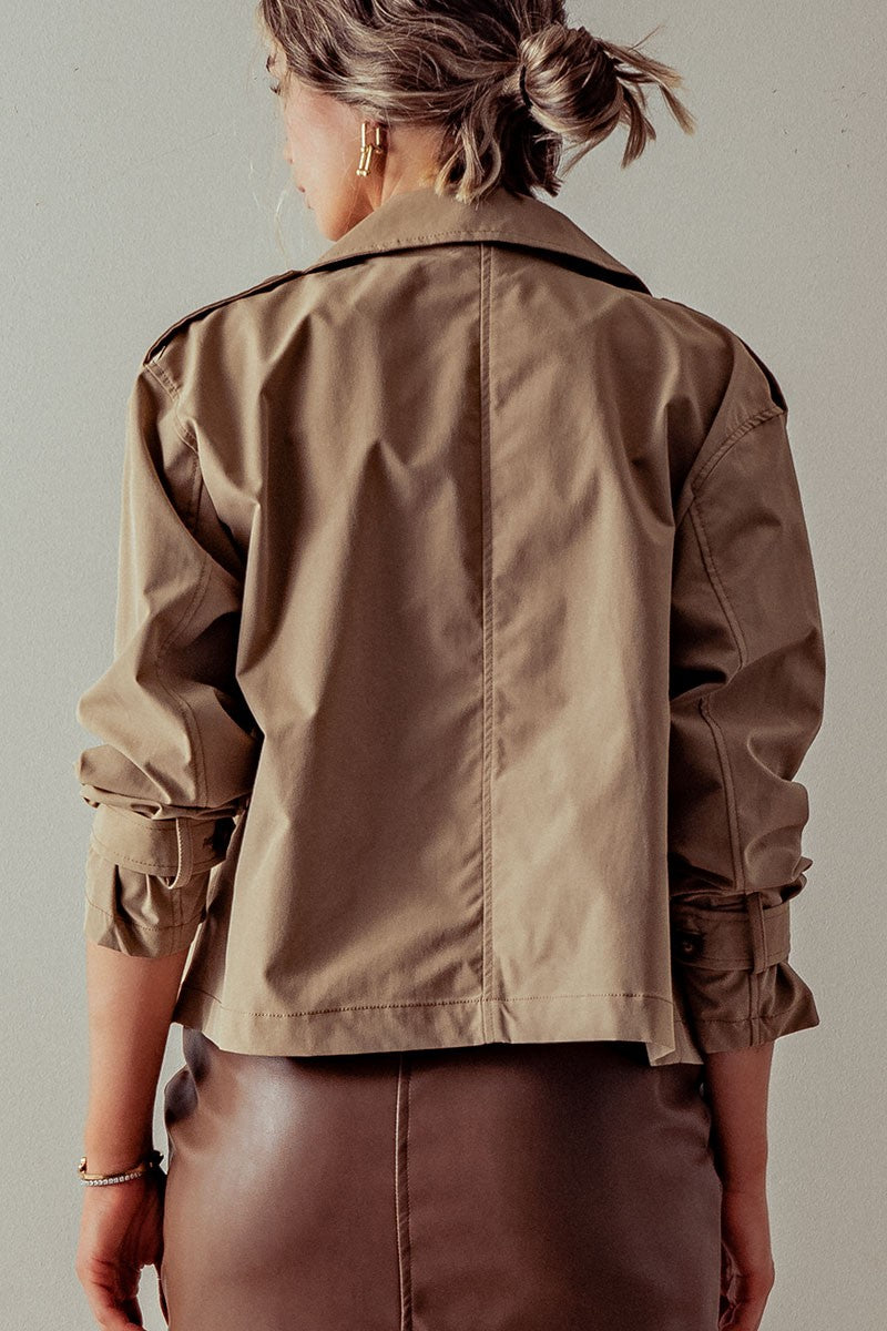 Cropped Trench Jacket