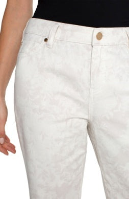 Ecru Floral Jean