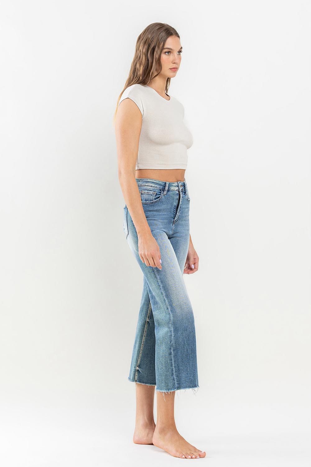 High Rise Crop Jean
