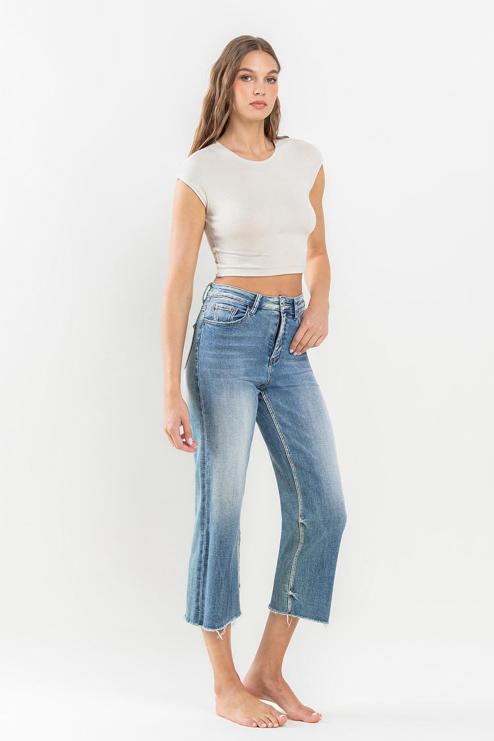 High Rise Crop Jean