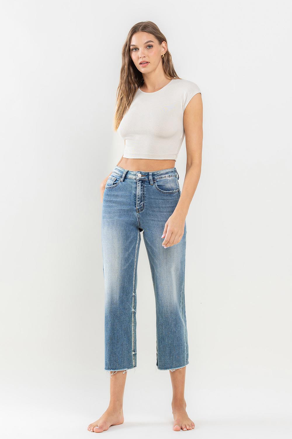High Rise Crop Jean