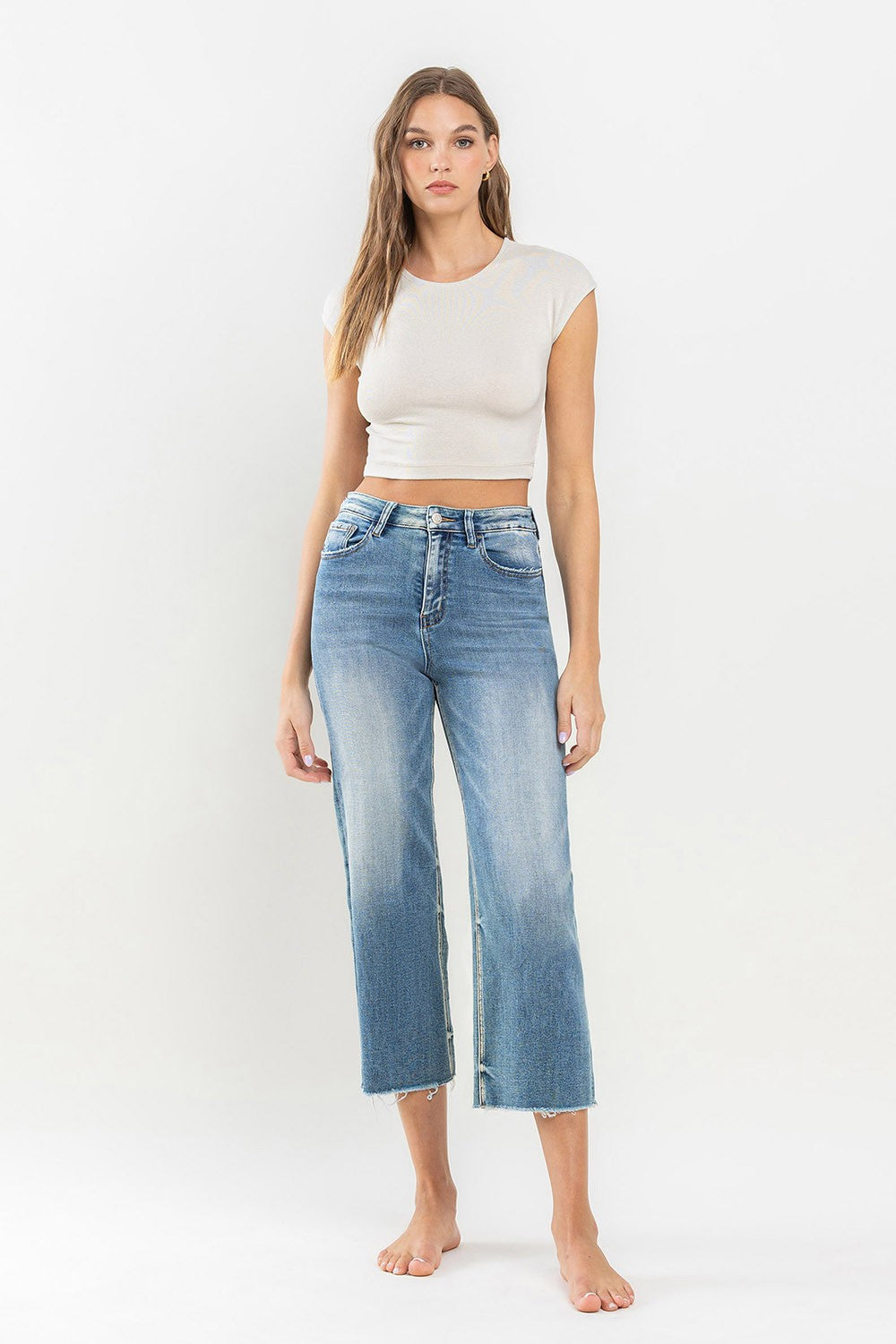 High Rise Crop Jean