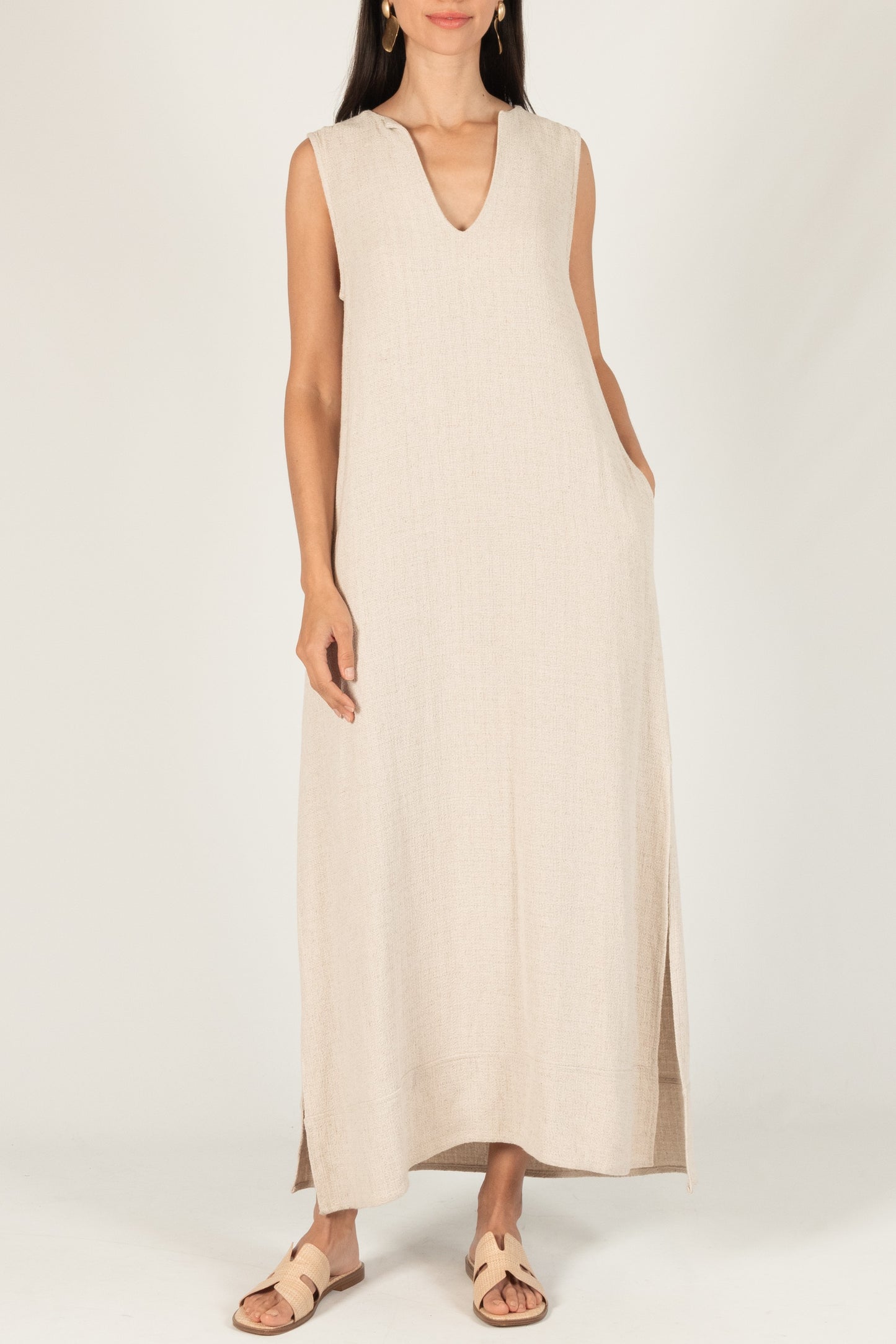 Linen Maxi Dress