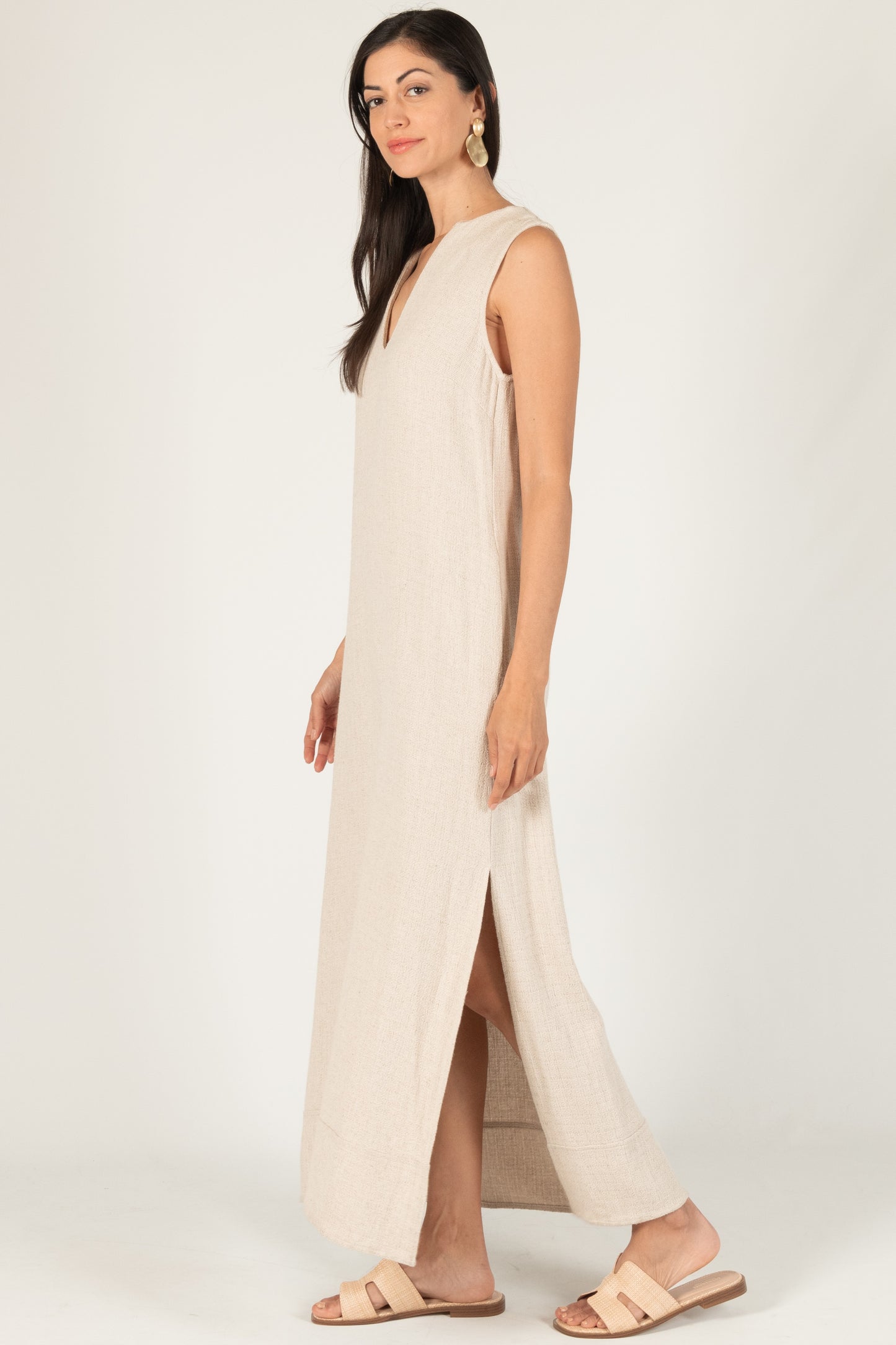 Linen Maxi Dress