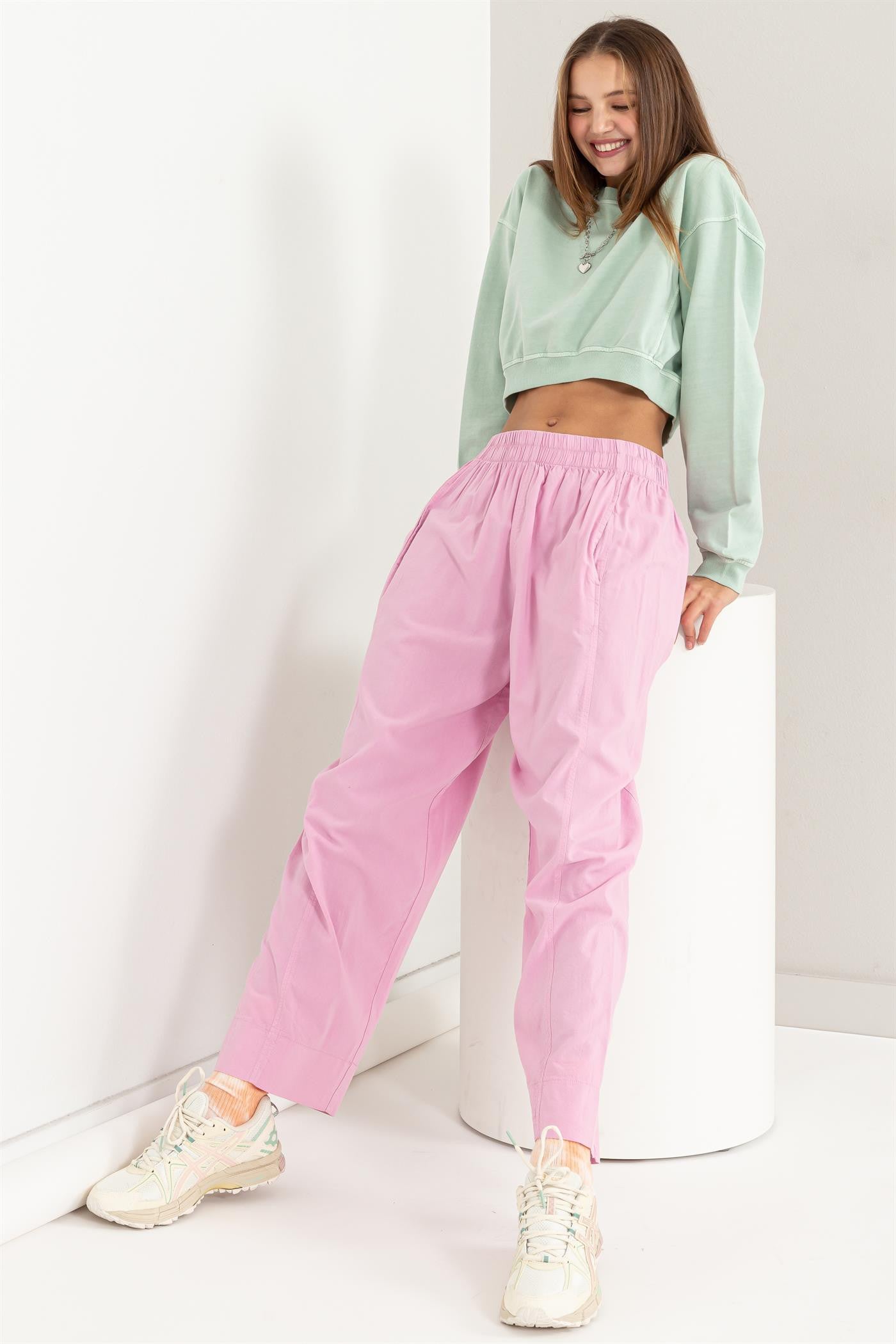 Pink Cotton Pant