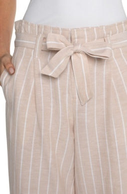 Tan White Stripe Pant