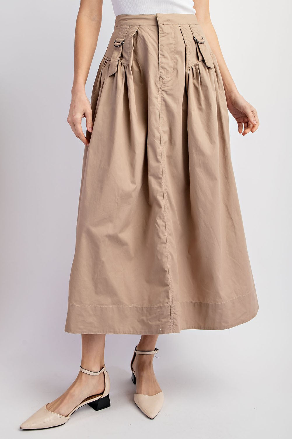 Taupe Maxi Skirt