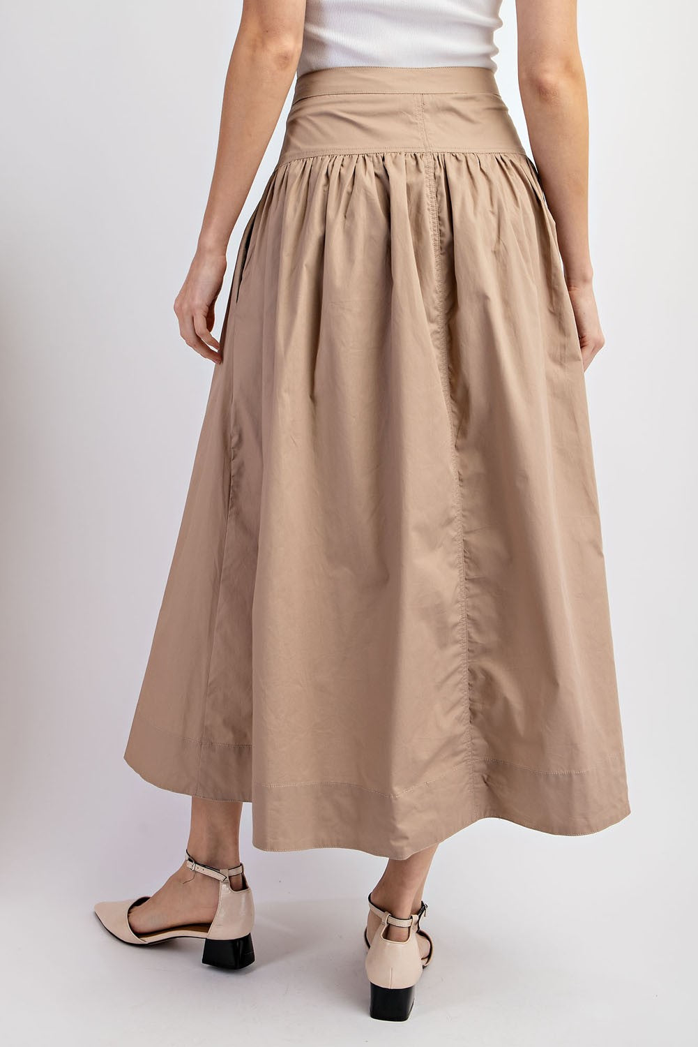 Taupe Maxi Skirt