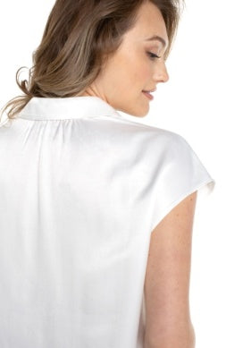 White Dolman Sleeve Top