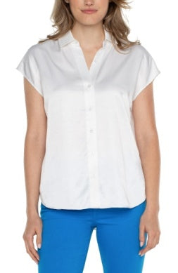 White Dolman Sleeve Top