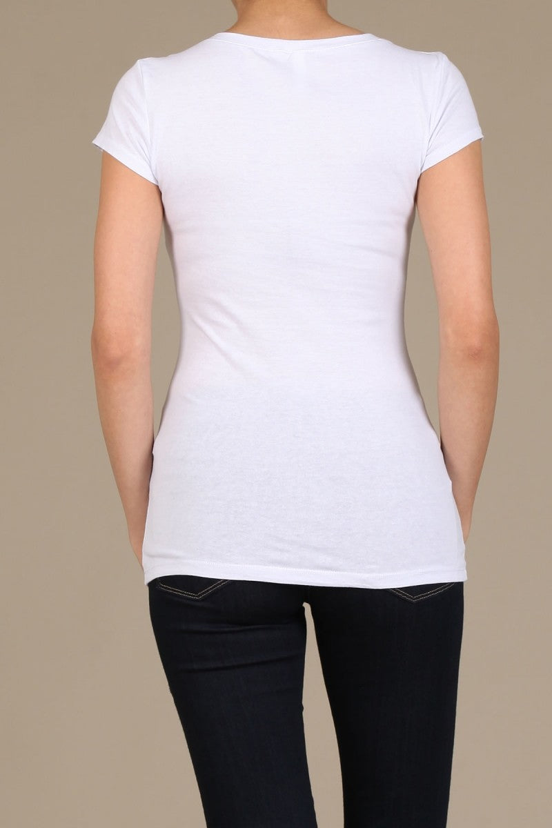 White Short Sleeve Tee