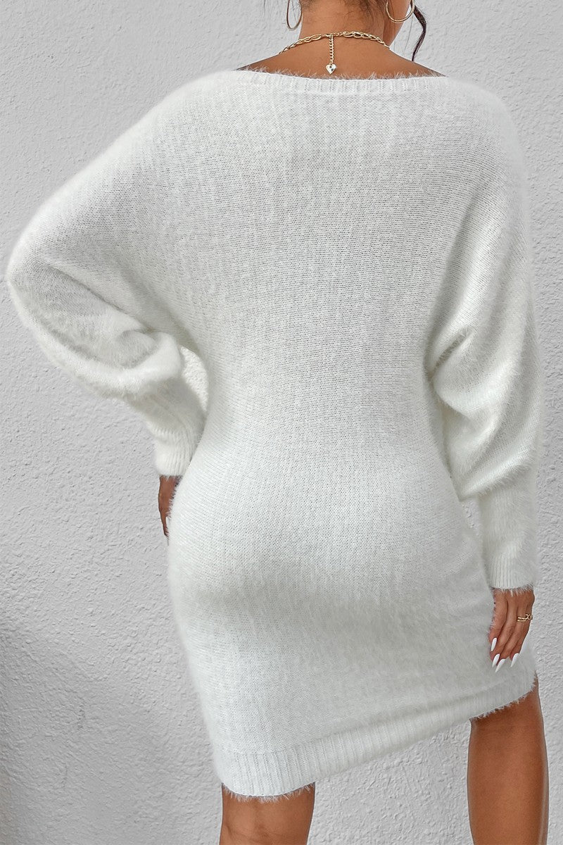 White Sweater Dress