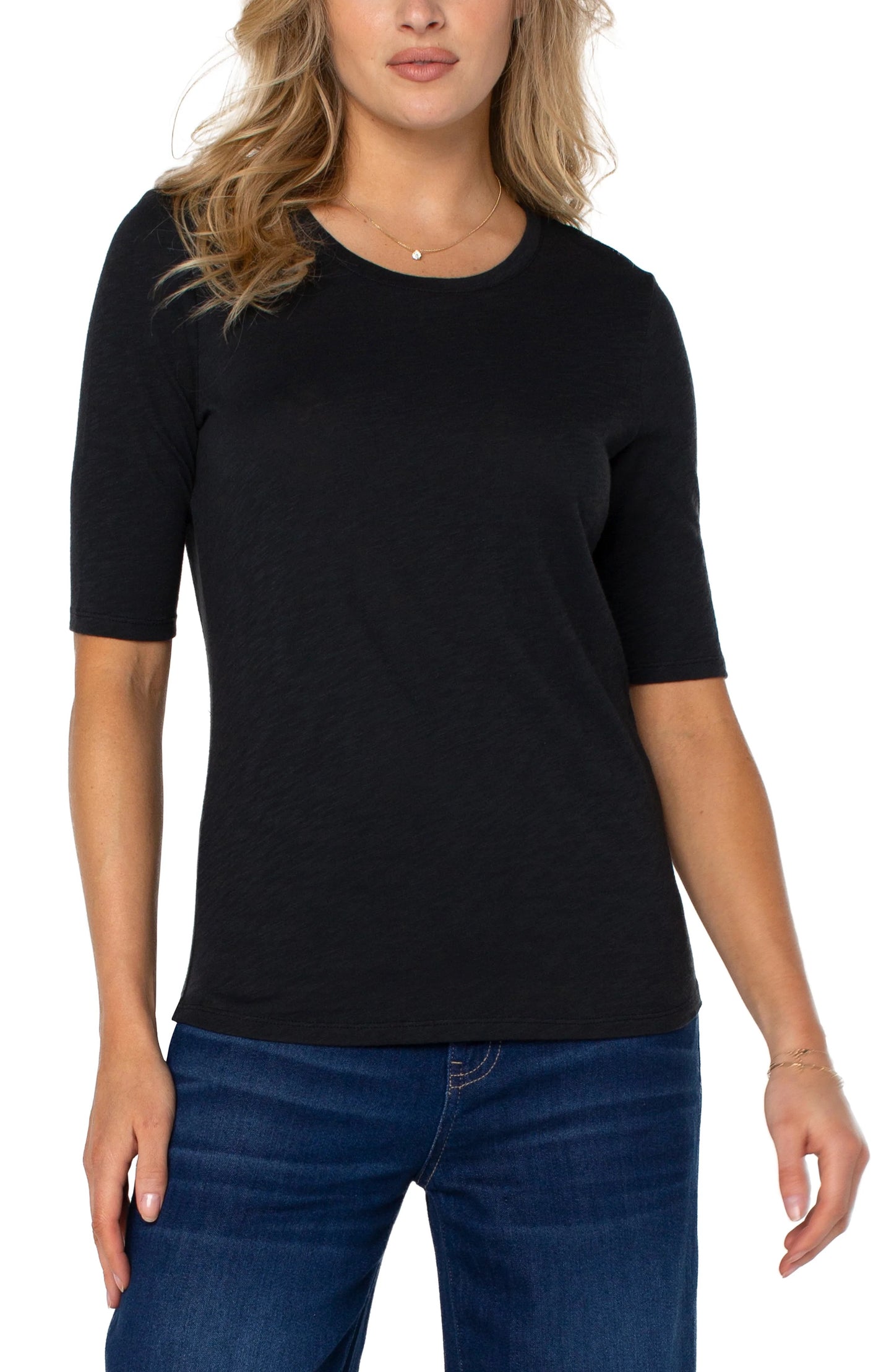 1/2 Sleeve Crew Neck Tee