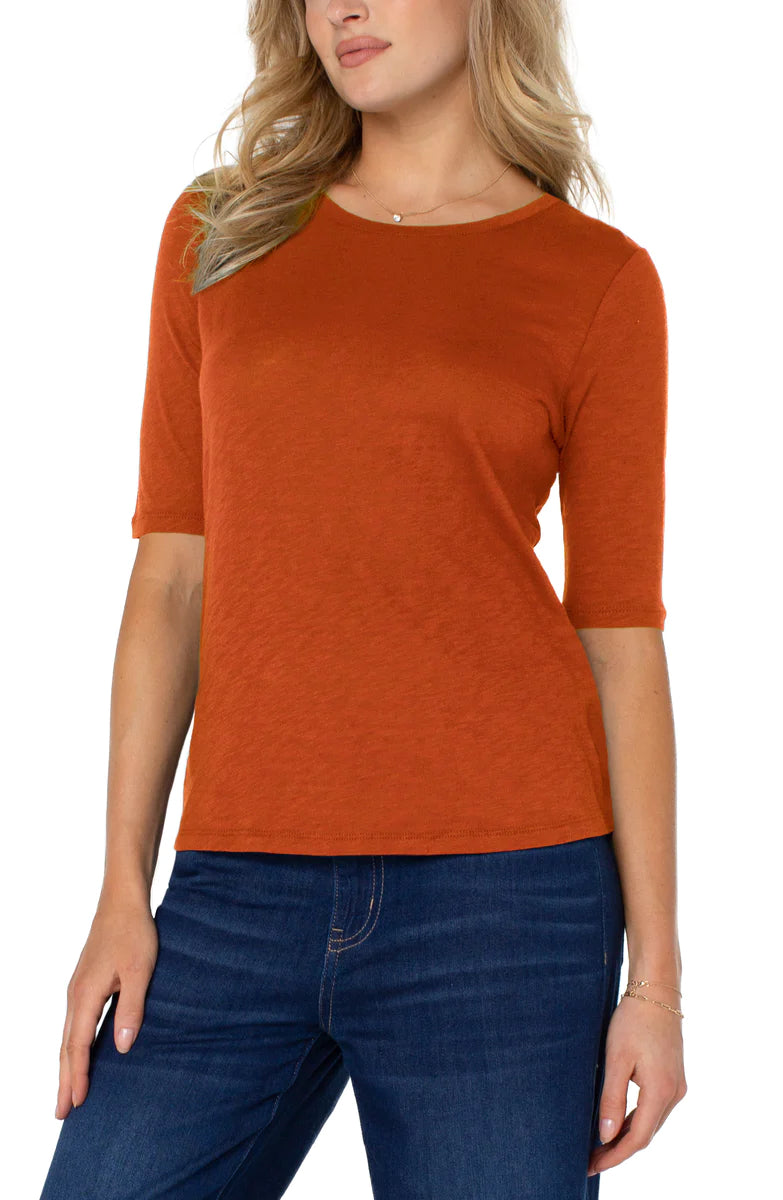 1/2 Sleeve Crew Neck Tee