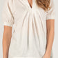 Linen V-Neck Top