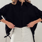 Black Side Tie Top