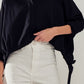 Black Side Tie Top