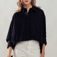 Black Side Tie Top