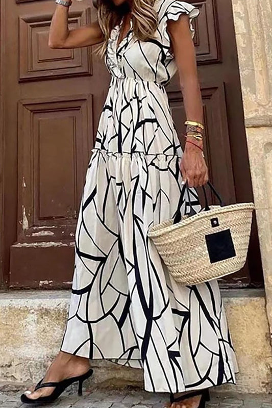 Black and White Maxi Dress