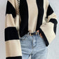 Black/ White Stripe Sweater