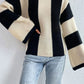 Black/ White Stripe Sweater