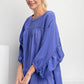 Blue Eyelet Top