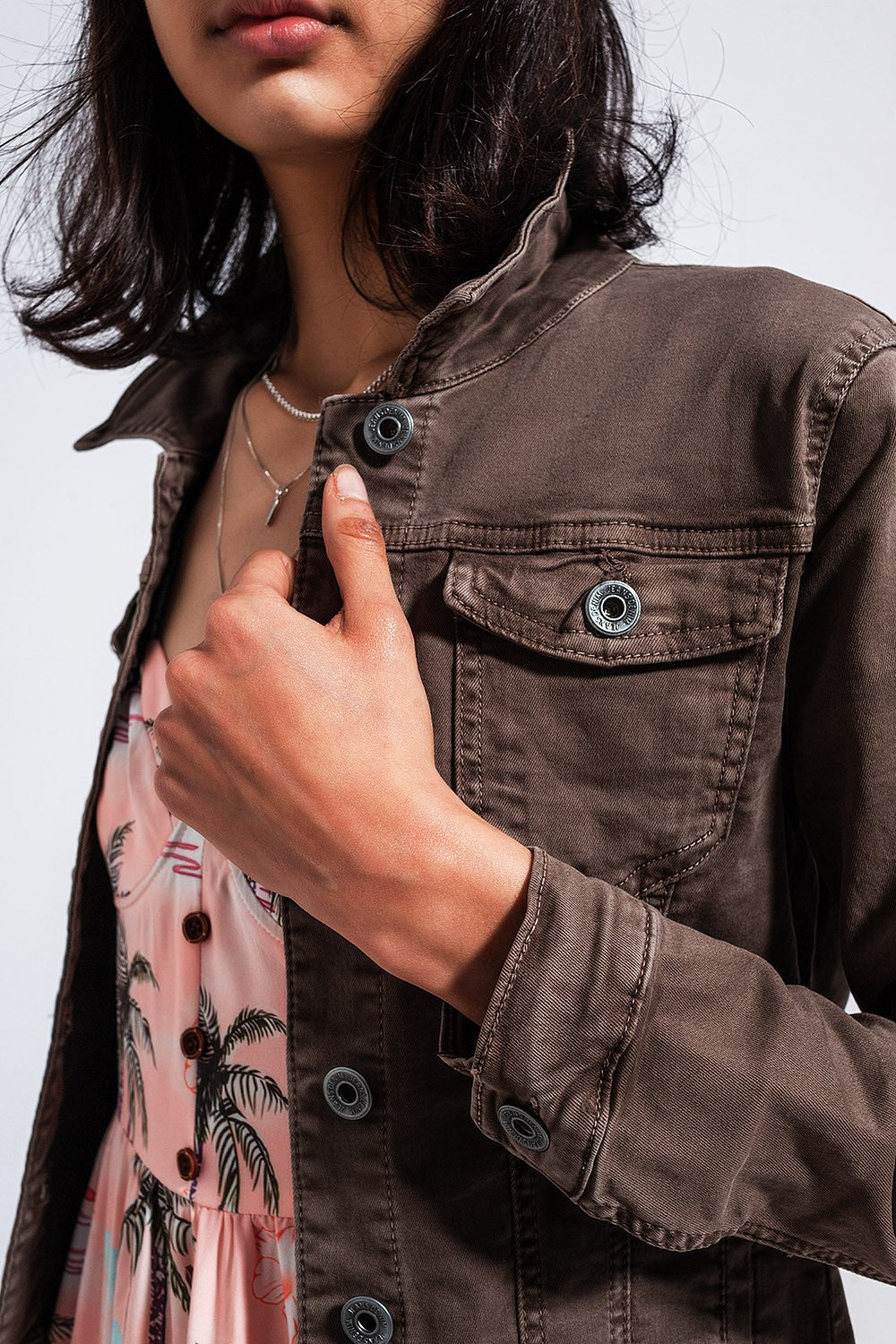 Brown Denim Jacket