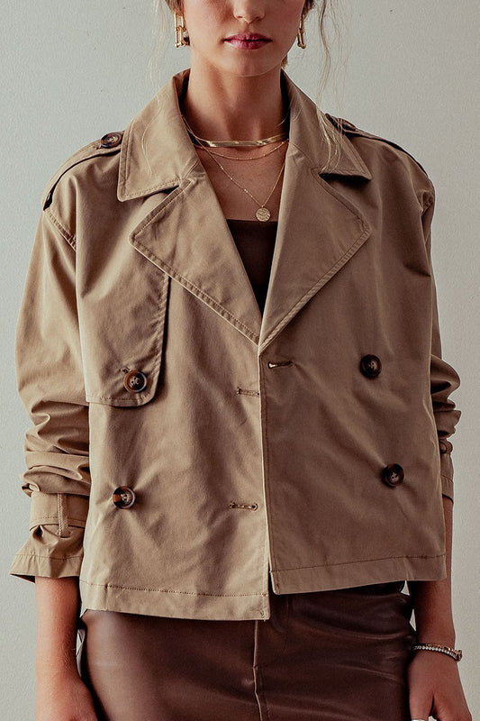 Cropped Trench Jacket