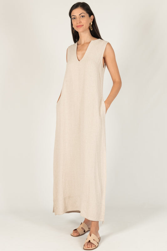 Linen Maxi Dress