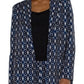 Navy Batik Blazer