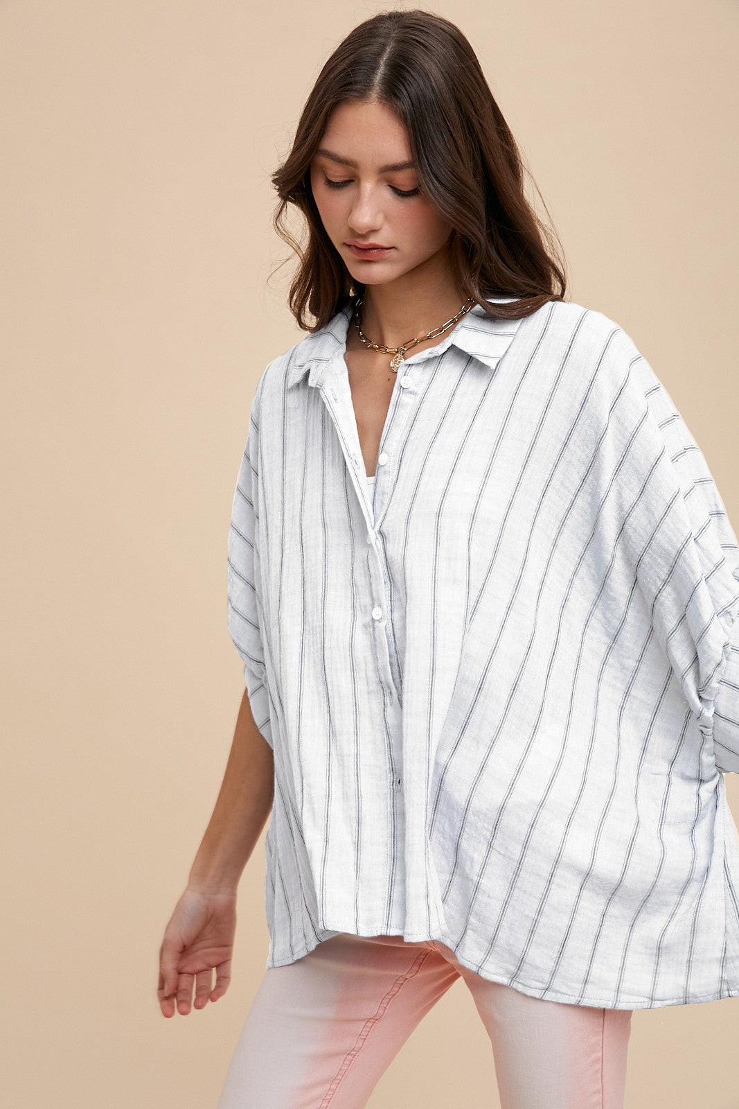 Oversized Stripe Top