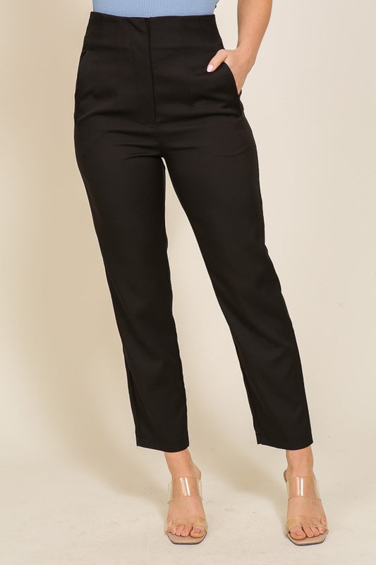 Pleated Black Pant