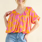 Satin Bubble Hem Top