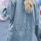 V-Neck Denim Top