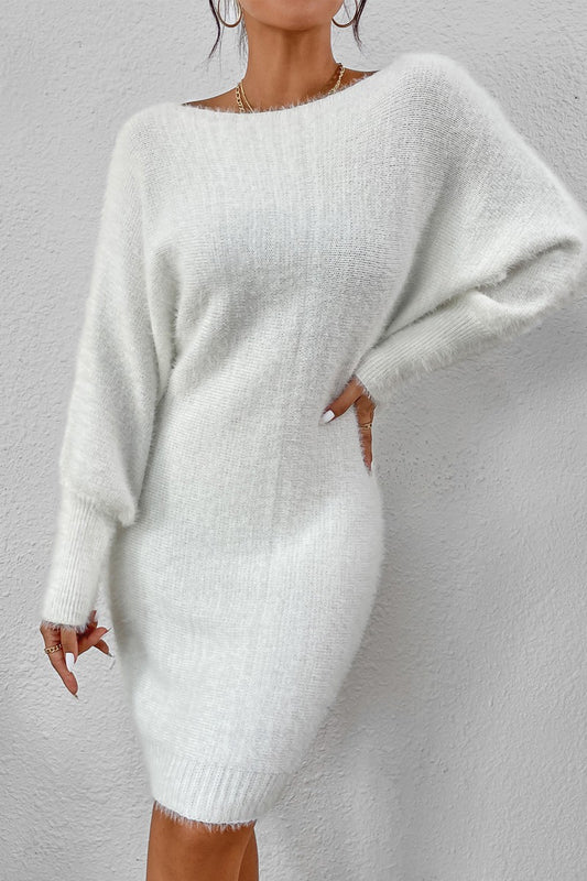 White Sweater Dress