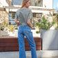 High Waist Crop Boot Cut Jean