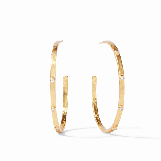 Crescent Stone Hoop Extra Large